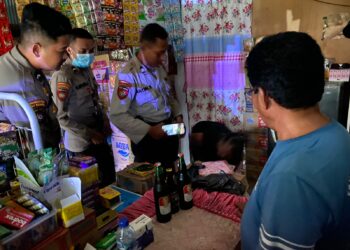 Belasan Bir dan Satu Botol Anggur Diamankan dari 5 Lokasi di Bontang