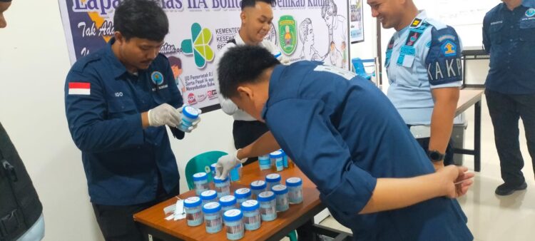 Lapas Bontang Gelar Razia Blok Hunian dan Tes Urin Secara Acak