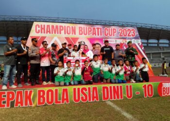 Kejuaraan Sepak Bola Bupati Cup 2023 Resmi Ditutup