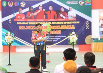 Sunggono Buka Kejuaraan Pickleball Garapan Pengurus IPF Kukar