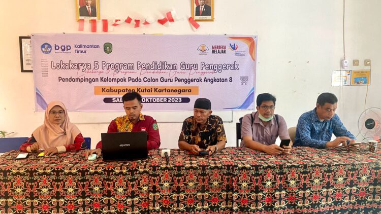 Puluhan Calon Guru Penggerak Ikuti Lokakarya Program Pendidikan Garapan Disdikbud Kukar dan BGP Kaltim