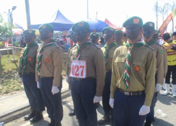 Dispora Kukar Adakan Lomba Gerak Jalan