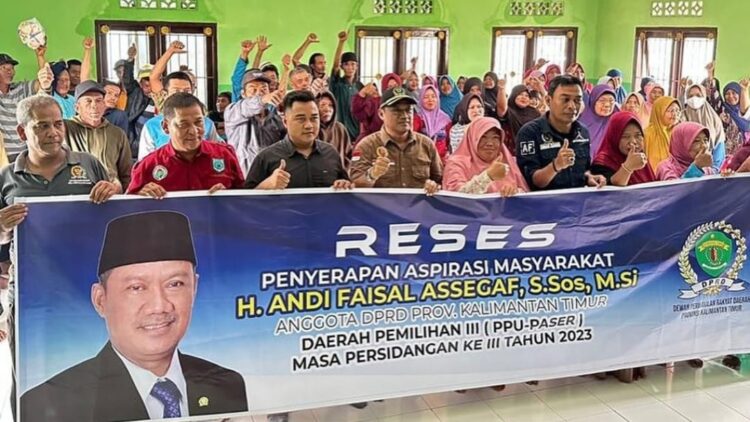 Andi Faisal Assegaf Reses, Warga Desa Sebakung Makmur Minta Perbaikan Infrastruktur