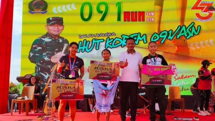 Ketua Komisi II DPRD Kaltim Dorong Olahraga dan PHBS di HUT Korem 091/ASN