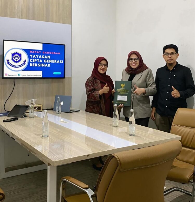 Yayasan Cipta Generasi Bersinar Resmi Berdiri, Fokus Pendidikan dan Kemanusiaan