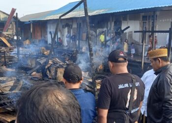 Empat Rumah di Kampung Selambai Hangus Dilalap Si Jago Merah
