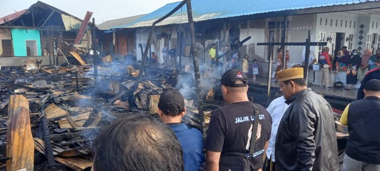 Empat Rumah di Kampung Selambai Hangus Dilalap Si Jago Merah
