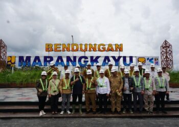 Pj Gubernur Kaltim Tinjau Proyek Bendungan Marangkayu, Diharapkan Dukung Ketahanan Pangan dan Air