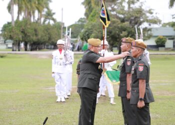 Mayor Arh. Bayu Adiwisuda Sah Pimpin Batalyon Arhanud 7/ABC Bontang