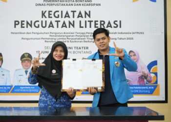 Tingkatkan Literasi Pemuda di Kota Taman, KNPI dan Disputakar Bontang Teken MoU