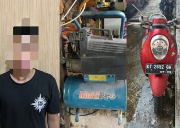 Curi Sepeda Motor Scoopy dan Compressor Angin, Warga Belimbing Masuk Bui