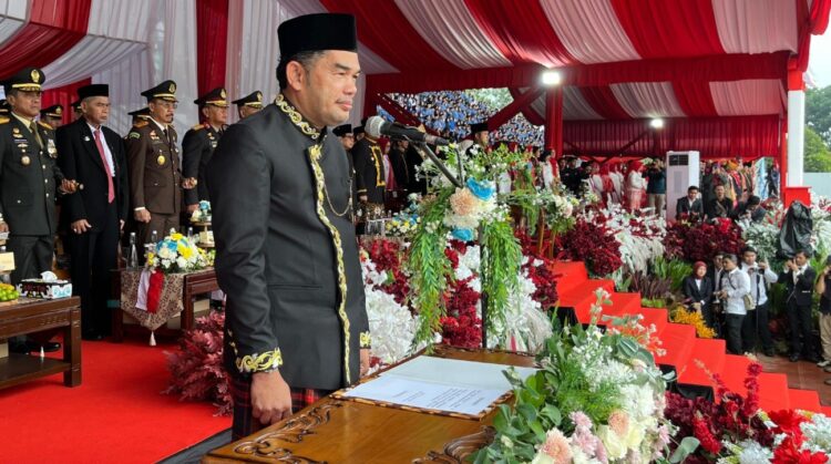 Ketua DPRD Kaltim Bacakan Teks Proklamasi di Peringatan HUT ke-80 RI