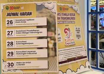 Stan Disnakertrans Kaltim di Kaltim Expo 2025 Hadirkan Edukasi, Layanan, dan Hiburan dalam Satu Wadah