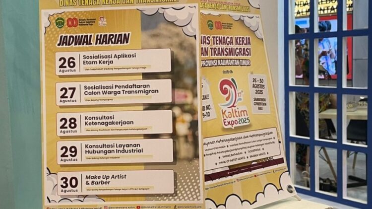Stan Disnakertrans Kaltim di Kaltim Expo 2025 Hadirkan Edukasi, Layanan, dan Hiburan dalam Satu Wadah