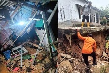 Tanah Longsor di Belimbing Bontang, 3 Kepala Keluarga Mengungsi di Musala