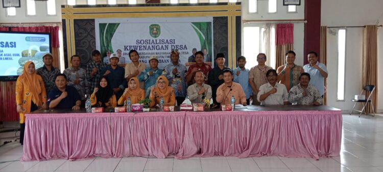 DPMD Kutim Lakukan Pendampingan Teknis Soal penyusunan Produk Hukum Desa